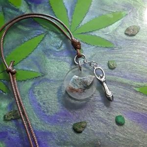 Amazonite & Goddess pendant